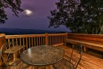 Enjoy a romantic evening on the private upper level deck